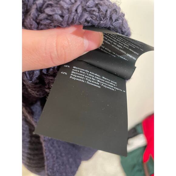 Annette Gortz Purple Merino Wool Blend Oversized Slouchy Sweater - Picture 10 of 11